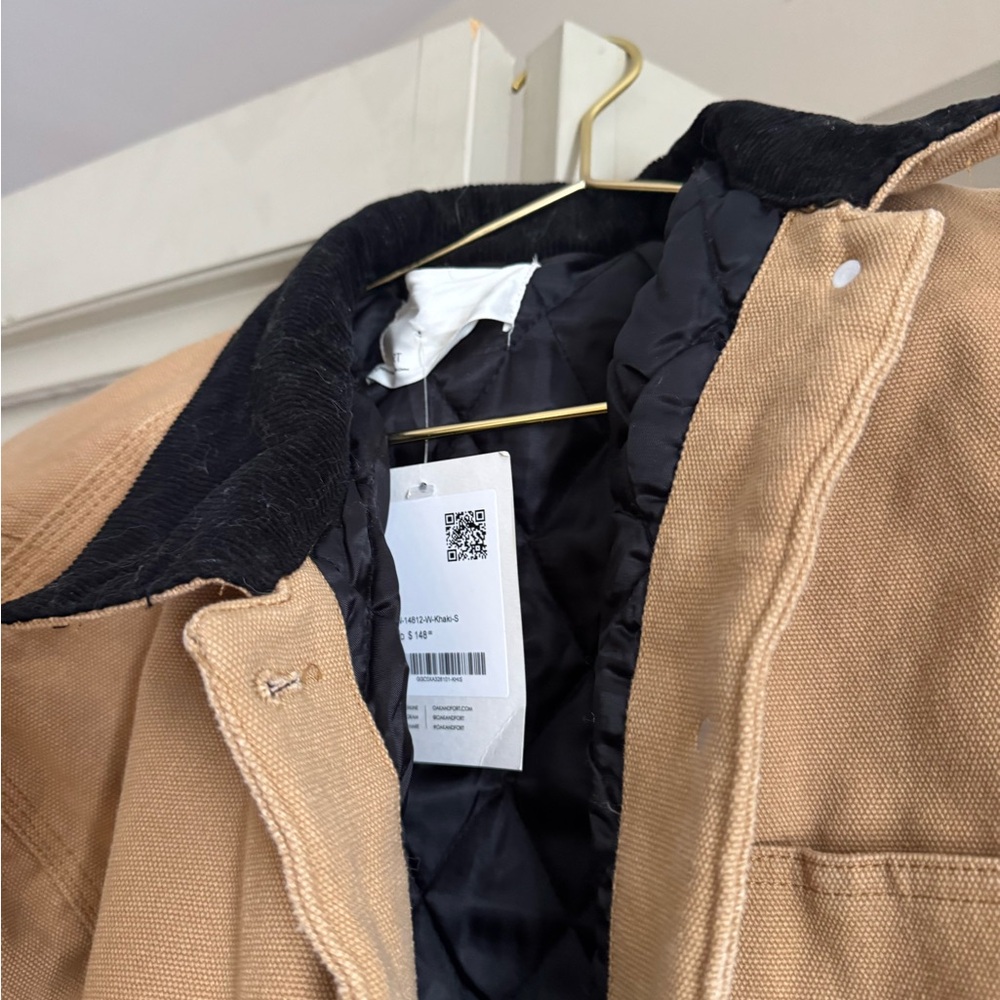 Oak and Fort NWT oversized size small barn jacket - Picture 2 of 2